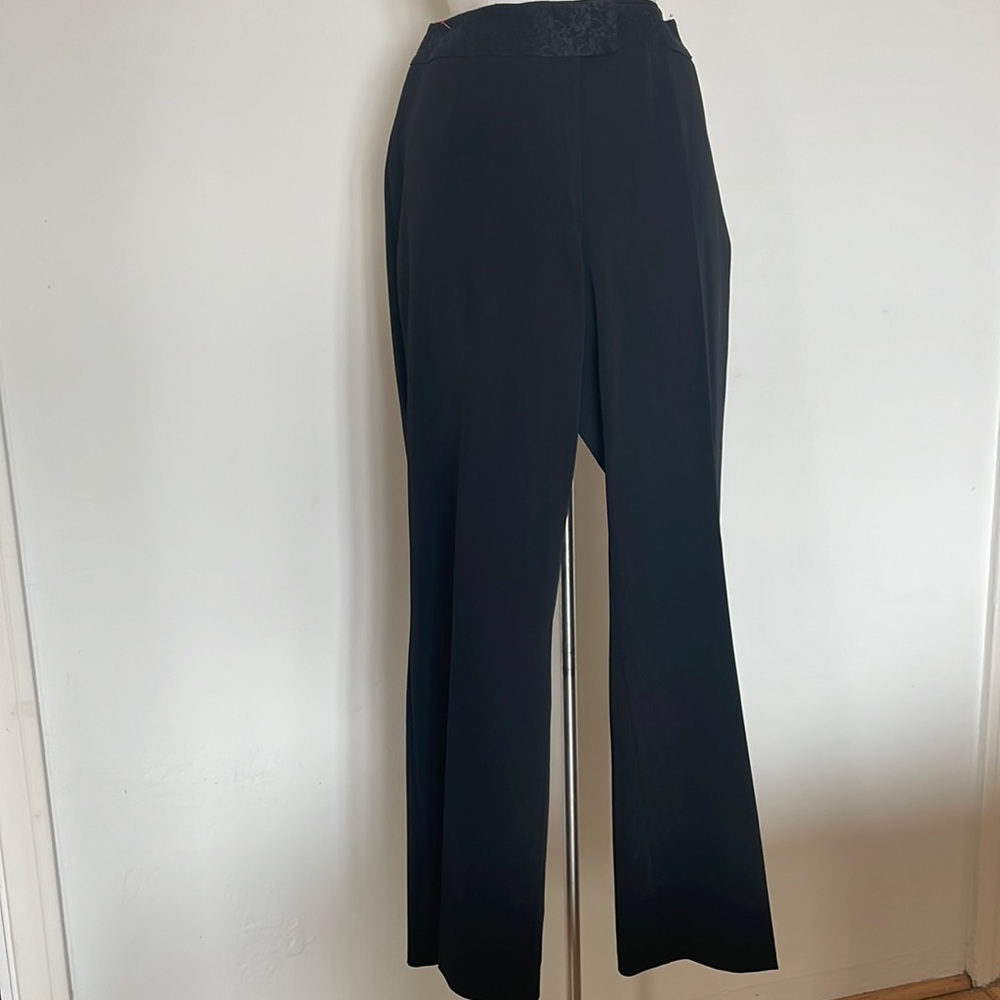 Women’s black slacks with lace waistband size 16.